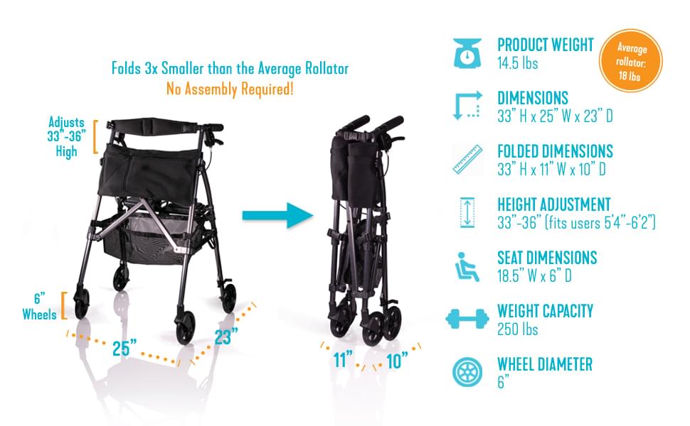 Stander EZ Rollator 